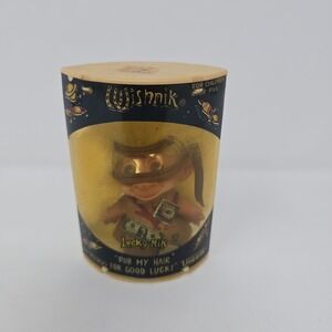 VINTAGE, ORIGINAL 1980s UNEEDA WISHNIK TROLL DOLL, LUCKY-NIK, NOS